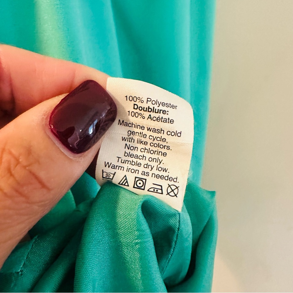 J. Crew Racerback Mint Green Lined Maxi Dress Size 2 Y2K - Picture 7 of 11